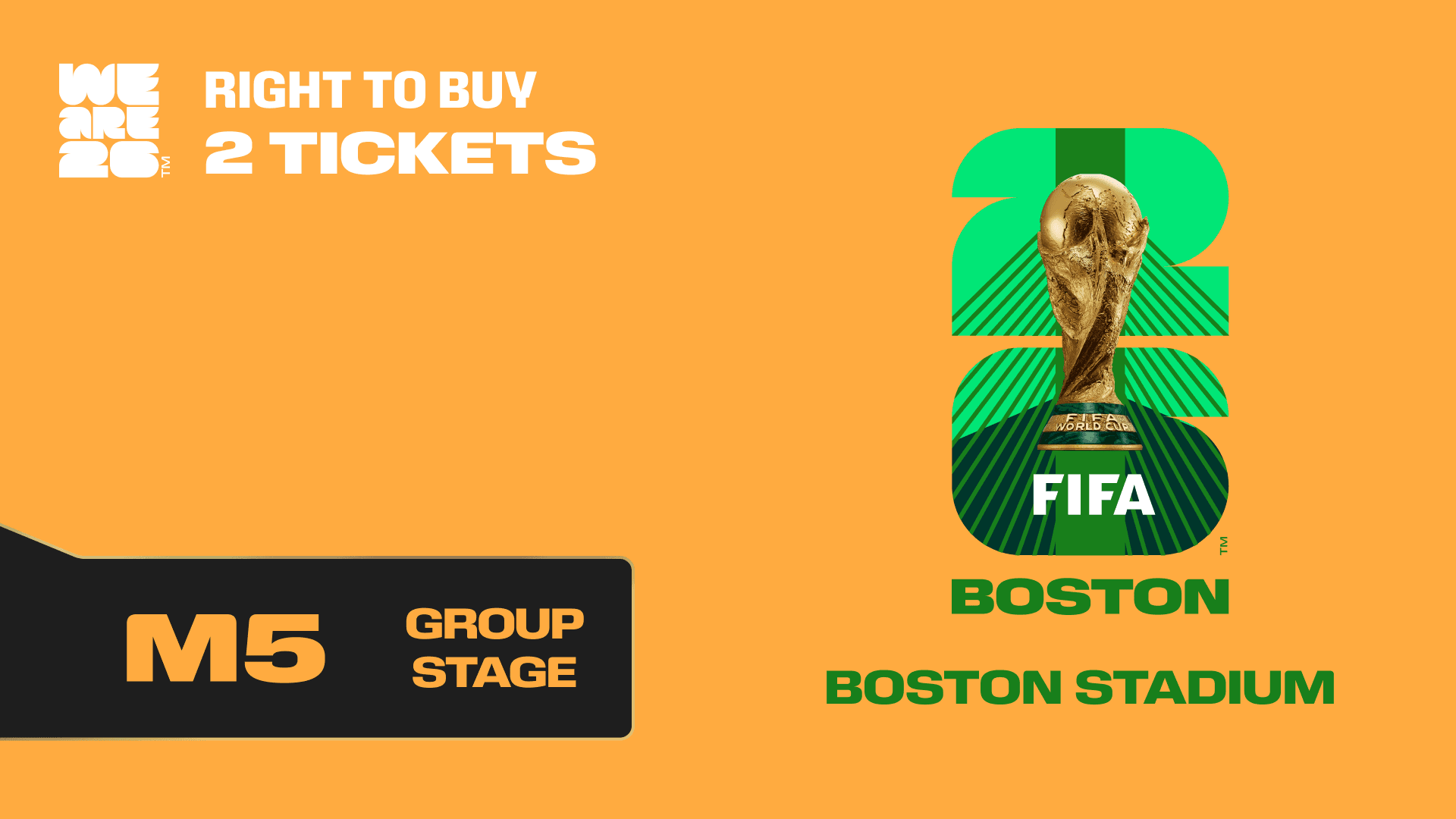 Collectible also valid as RTB for 2 tickets to M5 Boston