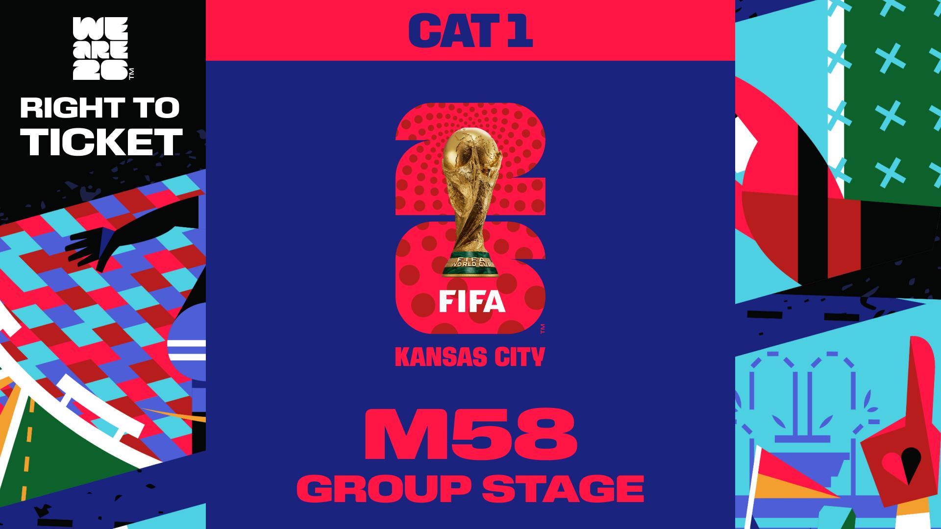 Collectible also valid as Right To Ticket Category 1 for M58 Kansas City