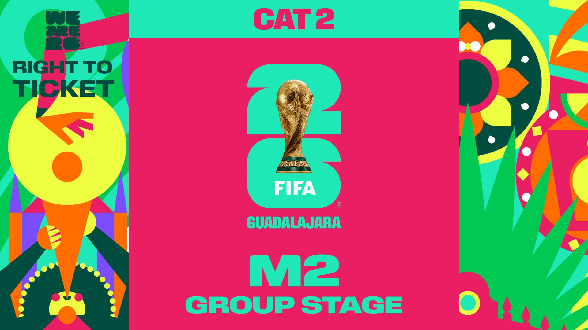 Collectible also valid as Right To Ticket Category 2 for M2 Guadalajara