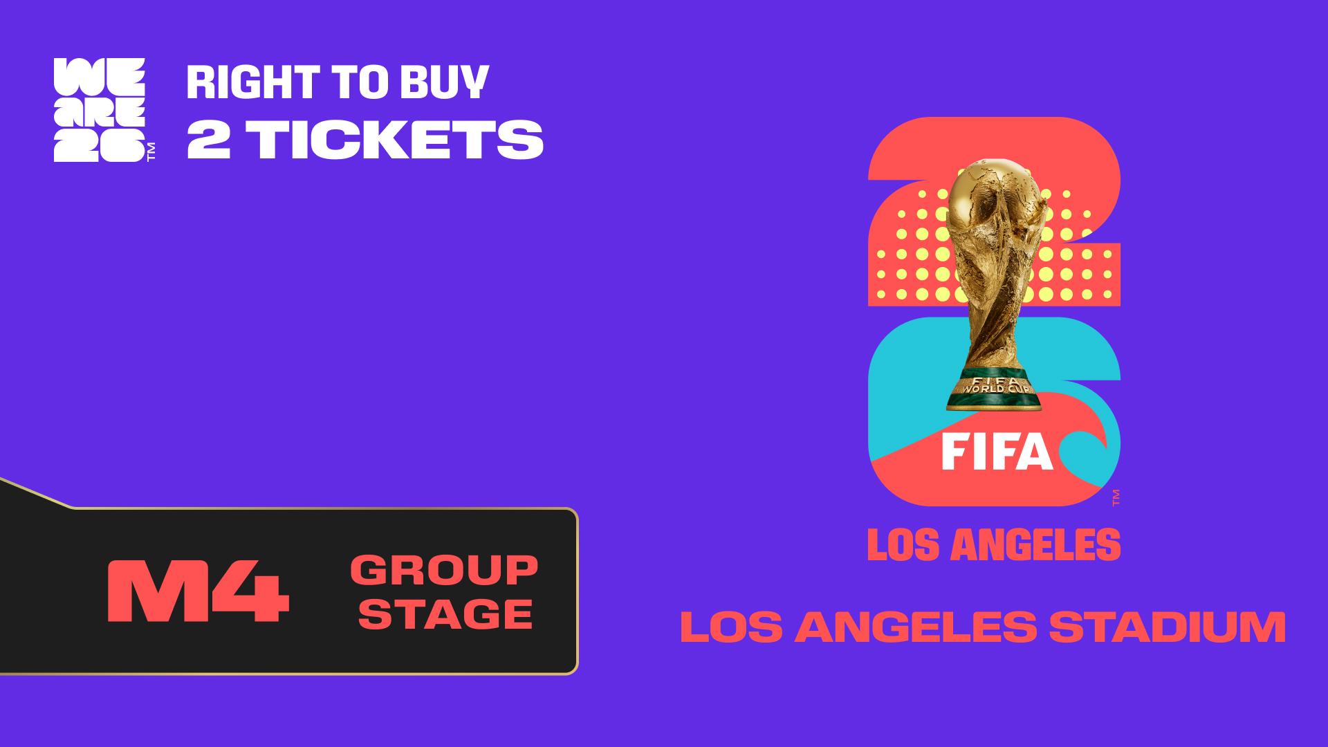 Collectible also valid as RTB for 2 tickets to M4 Los Angeles