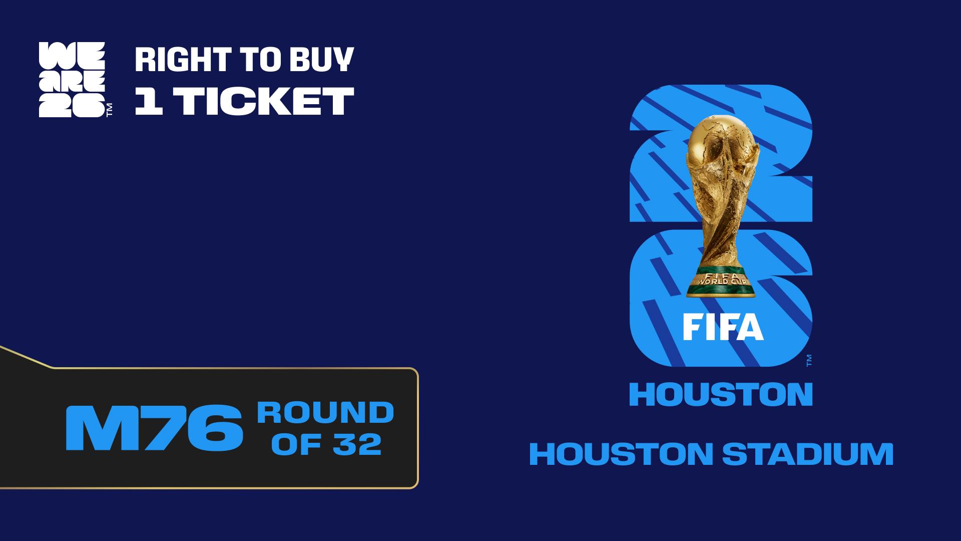 Collectible also valid as RTB for 1 ticket to M76 Houston