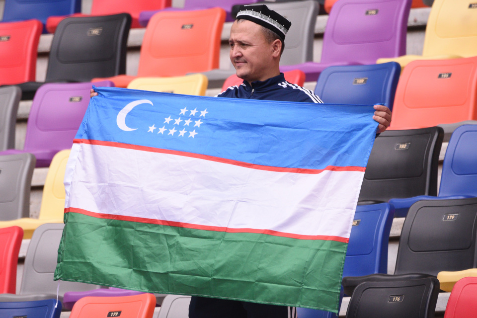 Supporter of the Uzbekistan national football team