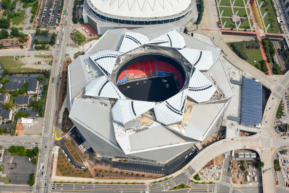 Mercedes-Benz Stadium in Atlanta, Georgia.