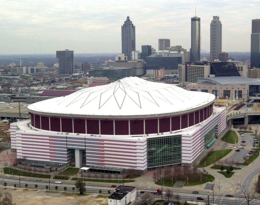 Georgia Dome, a former multipurpose domed stadium in Atlanta, Georgia.